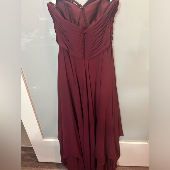 Azazie Ginette Cabernet Dress - Picture 3 of 8